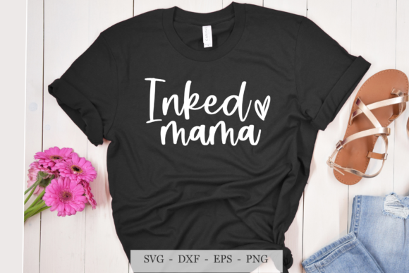 Inked Mama SVG, MOM Vintage, Retro, Svg Graphics and Crafts