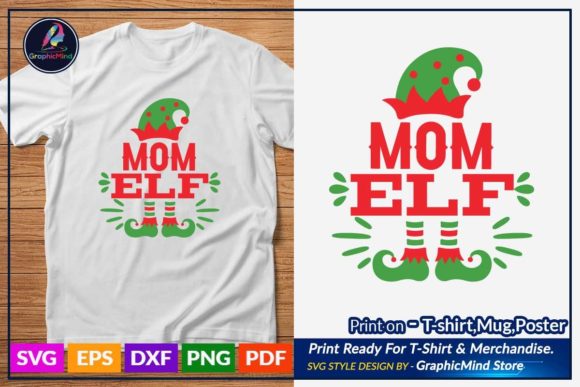 Mom Elf Svg T Shirt Design Review for Graphics and Crafts Projects
