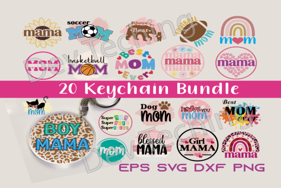 Mom Keychain Svg Bundle Review