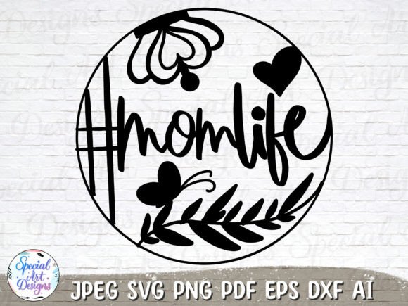 Mom Life Svg Hashtag Mom Life Svg Graphics and Crafts