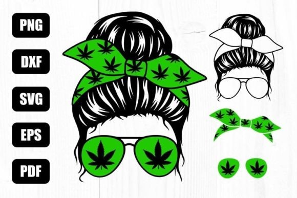 Mom Life Svg, Weed, Cannabis, Marijuana Graphics in Crafts