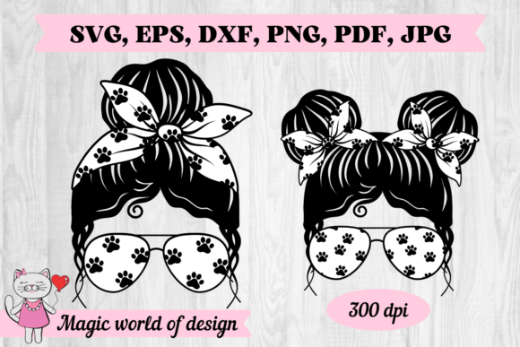Review: Dog Messy Bun Png, Mom Daughter Svg, Mom