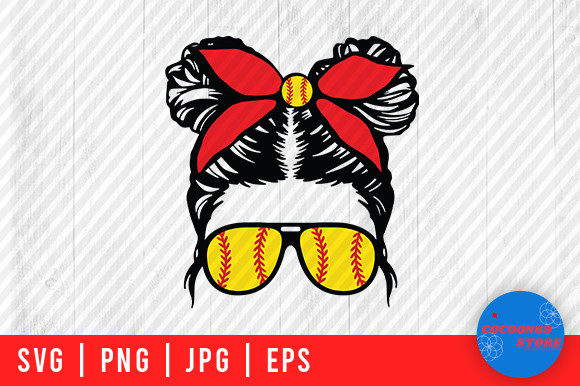 Softball Daughter and Mom Life Svg Graphics for Crafts